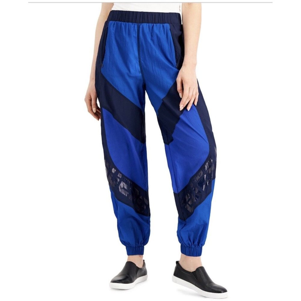 Guess Women’s Aidy Colorblocked Pants Size S Blue